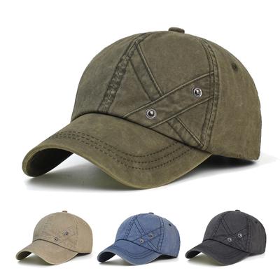 Čtyři roční období Praná bavlněná baseballová čepice Pánská Dámská Ležérní Vintage Dědovská čepice Nastavitelná Styl Trucker Nízký profil Venkovní