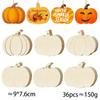 36 Natural Wood Thanksgiving Maples Leaf Ornamen Handcrafted Autumns Decors For Festival Seasonal Display