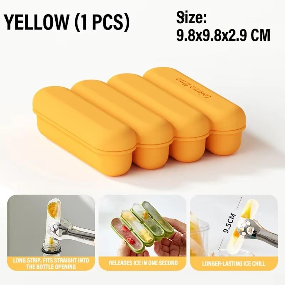 Food Grade Ice Cube Tray Easy Press Release Ice Making Box Convenient Ice Stick Mold Home Use