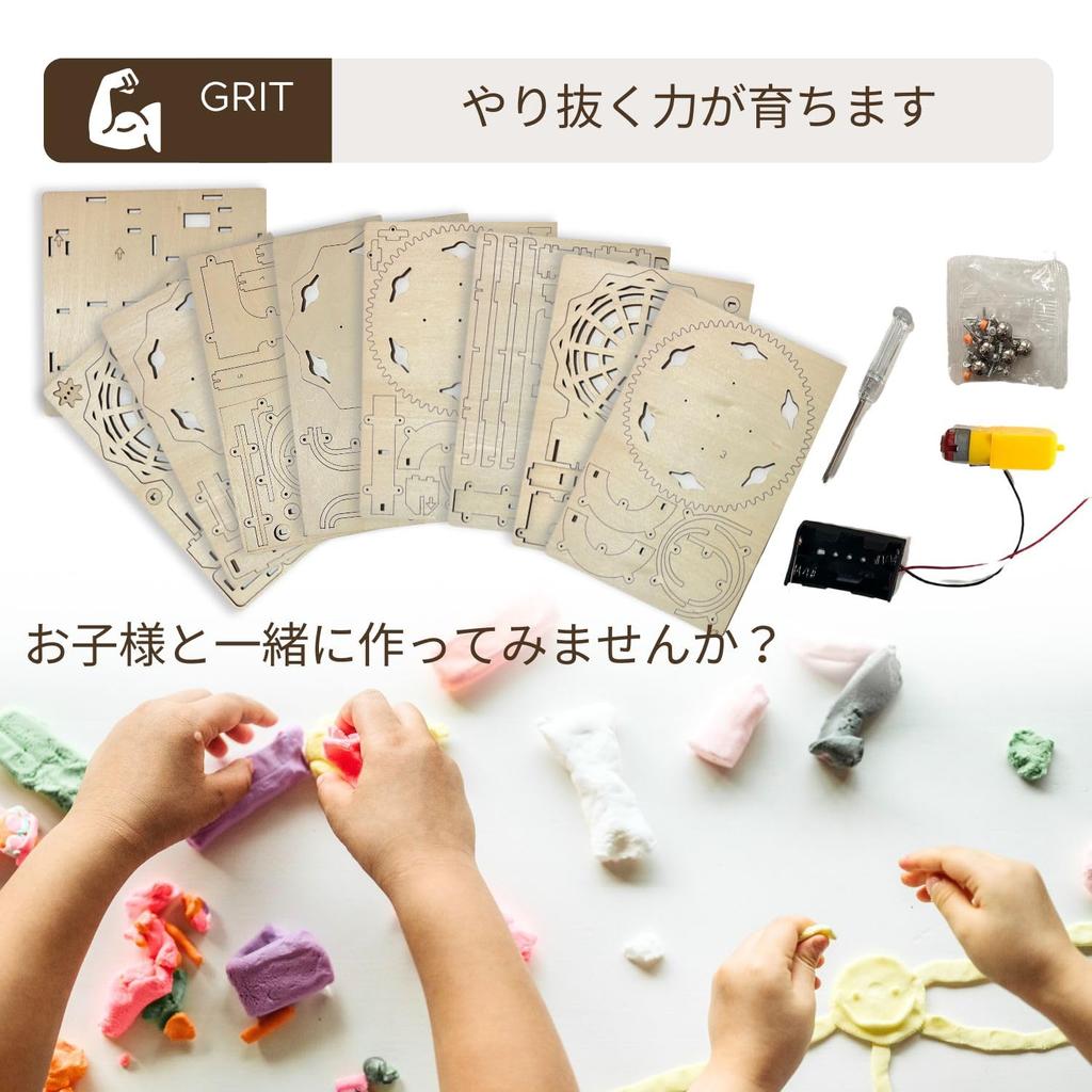 Apricity 3D Dřevěné Puzzle pro Dospělé [Sestavitelná Horská Dráha] s Japonským Návodem a Stavebními Videi. Řemeslná sada pro snadnou stavbu.