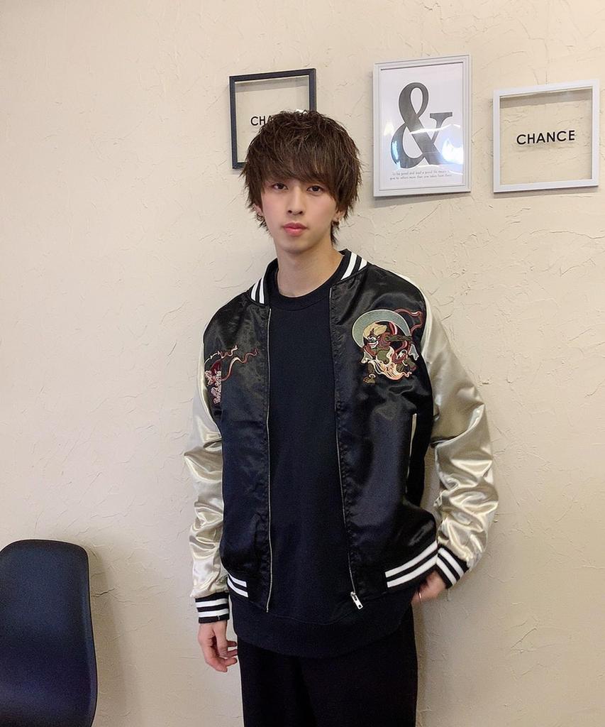 [WESTSEA] Japanese Embroidered Sukajan Jacket, Satin Souvenir Bomber Blouson for Men & Women, Fujin Raijin Thunder God, Black, JP Size M