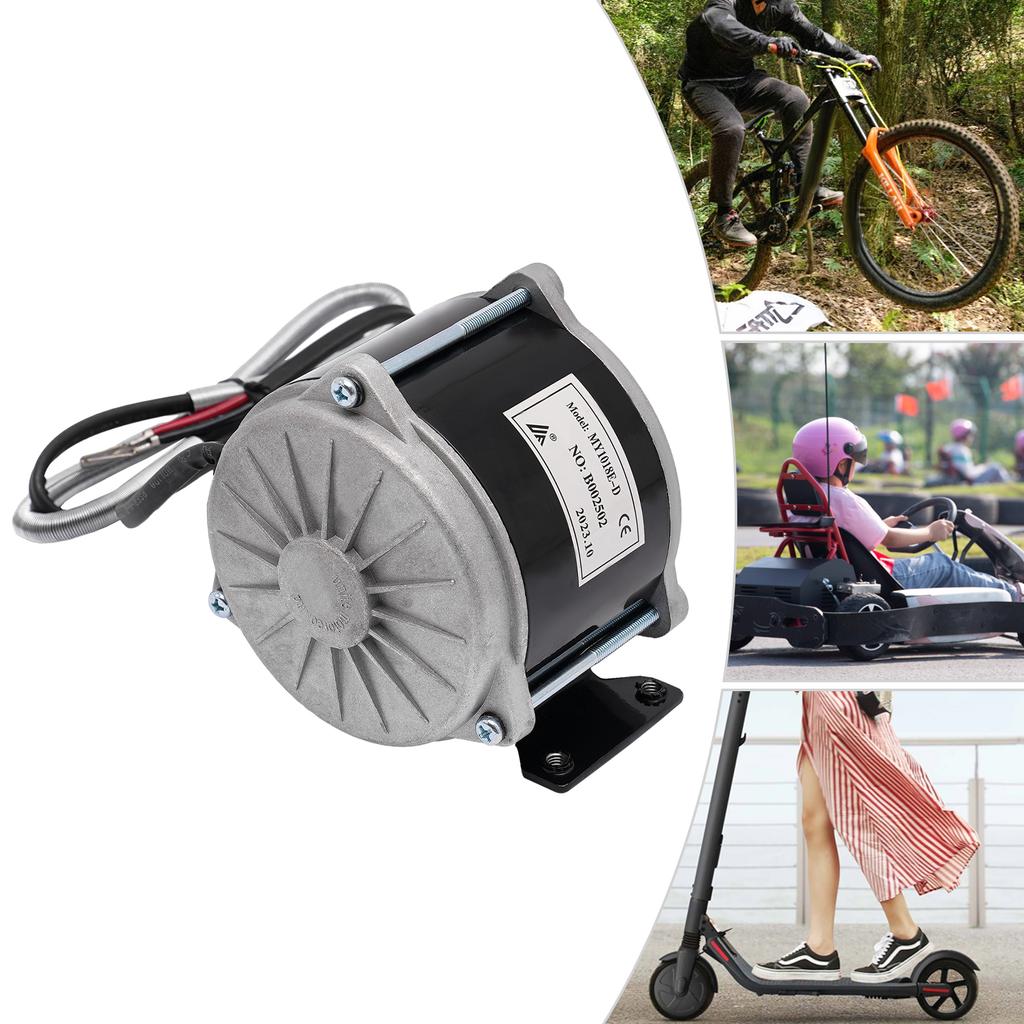 500W Brushed DC Gear Electric Motor, 36V Rated Voltage, Electric Bicycle Brushed Motor, 200kg/440.9lbs Motor Load Capacity