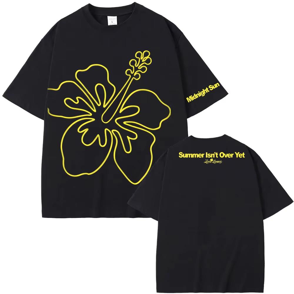2026 Midnight Sun ZaraLarsson Tour Affiche Impression T-shirt Hommes Femmes Coton Été Nouveau T-shirt Streetwear Y2K Gothique Coton Oversize T-shirts