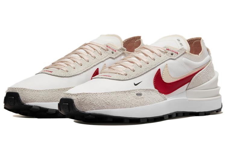 Nike Waffle One Se Sail Pearl White Black Gym Red Women's DX4309-100