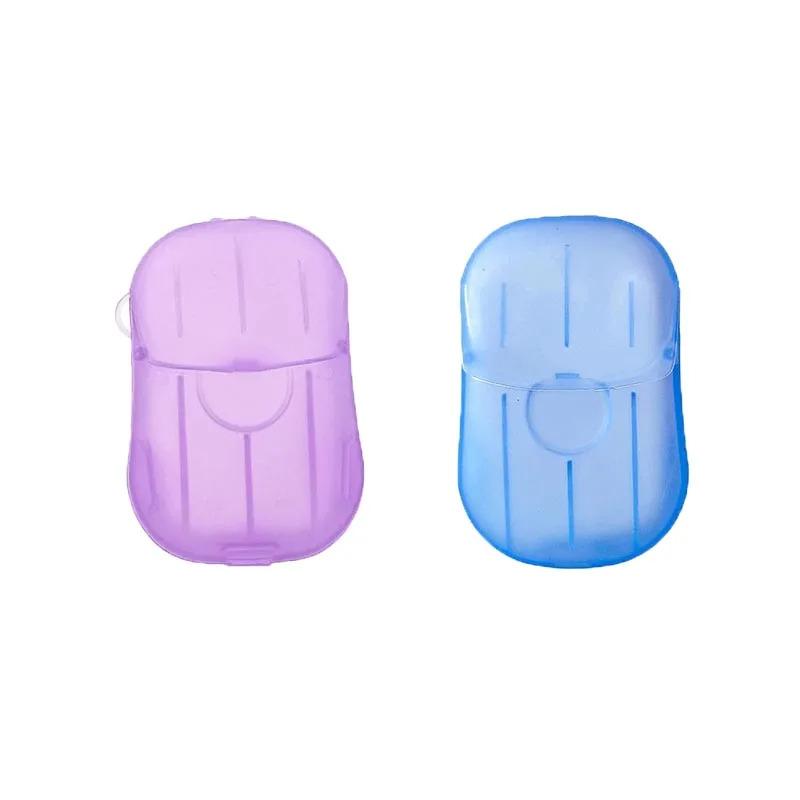 1/6Pcs Portable Soap Paper Disposable Travel Case Mini Cleaning Soaps for Washing Cleaning Hand for Outdoor Camping Hiking