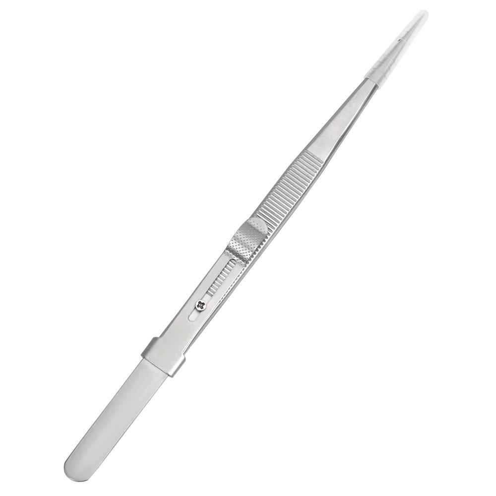 

Прецизионный регулируемый пинцет с защелкой 165 мм из нержавеющей стали для ювелирных изделий, электронных компонентов, удерживающих плотно Silvery