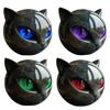 Black Cat Stone Cat Head Sculpture Marble Texture Healing Stones