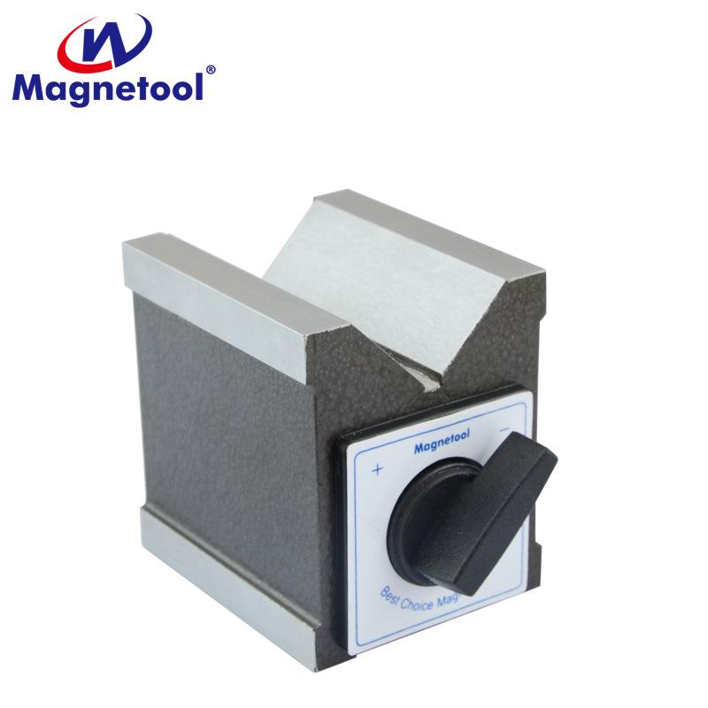 Magnetool 70x60x73mm Single V-Shaped EDM Magnetic Triangle Base, 0.02mm Precision MV-8