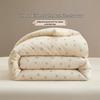 BEYOND HOME TEXTILE Flower Linen Whisper Cotton-Linen Quilt