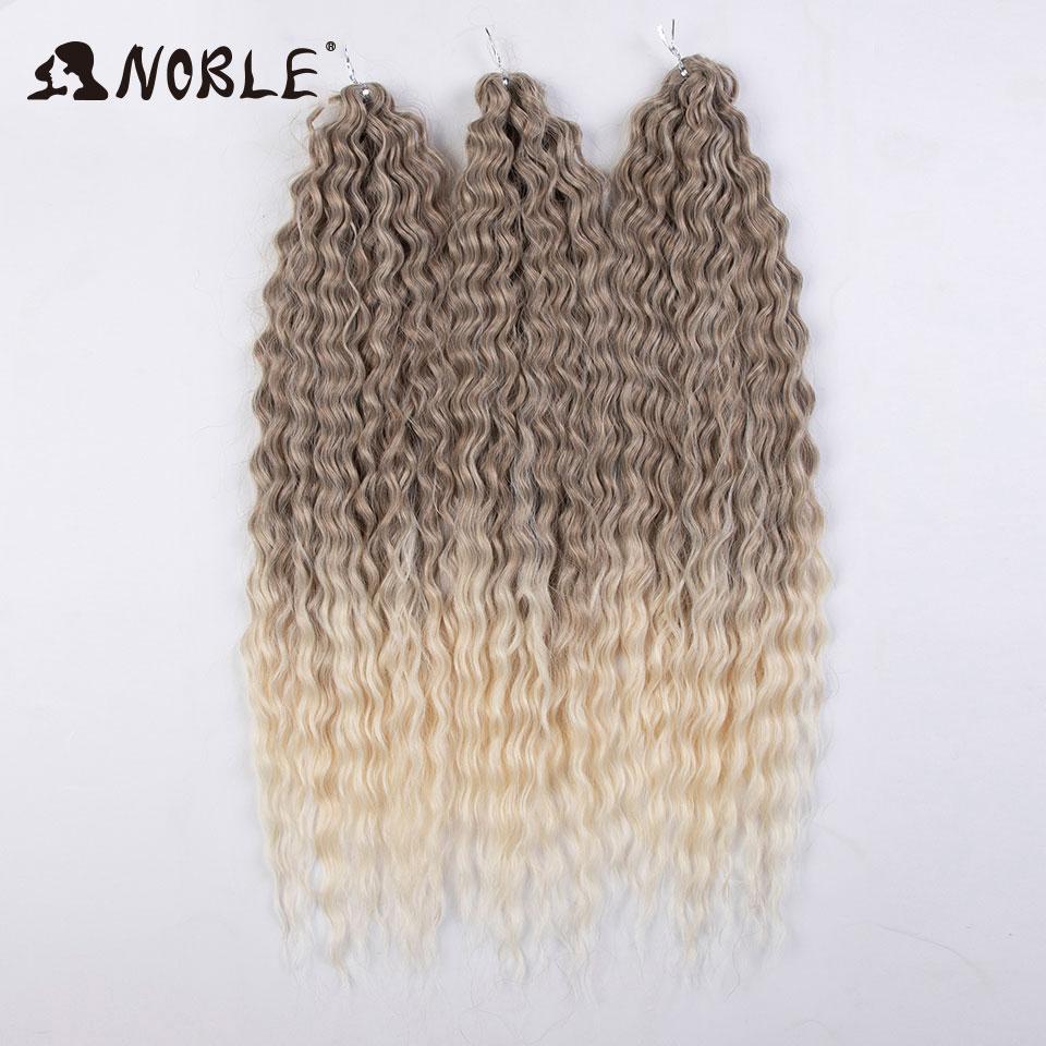 Edles Häkelhaar Locken Haar Wasserwelle 24 Zoll 300g Ombre Blond Twist Häkelhaar Zopf Haar Deep Wave Flecht Haarverlängerung
