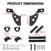 4WD Roof Rack Mount Hi Lift High Farm Jack Holder Offroad Hinge Bracket Hinge/Door For Jeep Wrangler JK JL 2007-2024 2/4 Doors