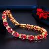 WWJ Luxury Wedding Jewelry Cubic Zirconia Tennis Bracelets Bangle