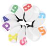 10pcs Golf Iron Head Cover with Large Color Number Waterproof Neoprene Golf Iron Club Headcover Set White