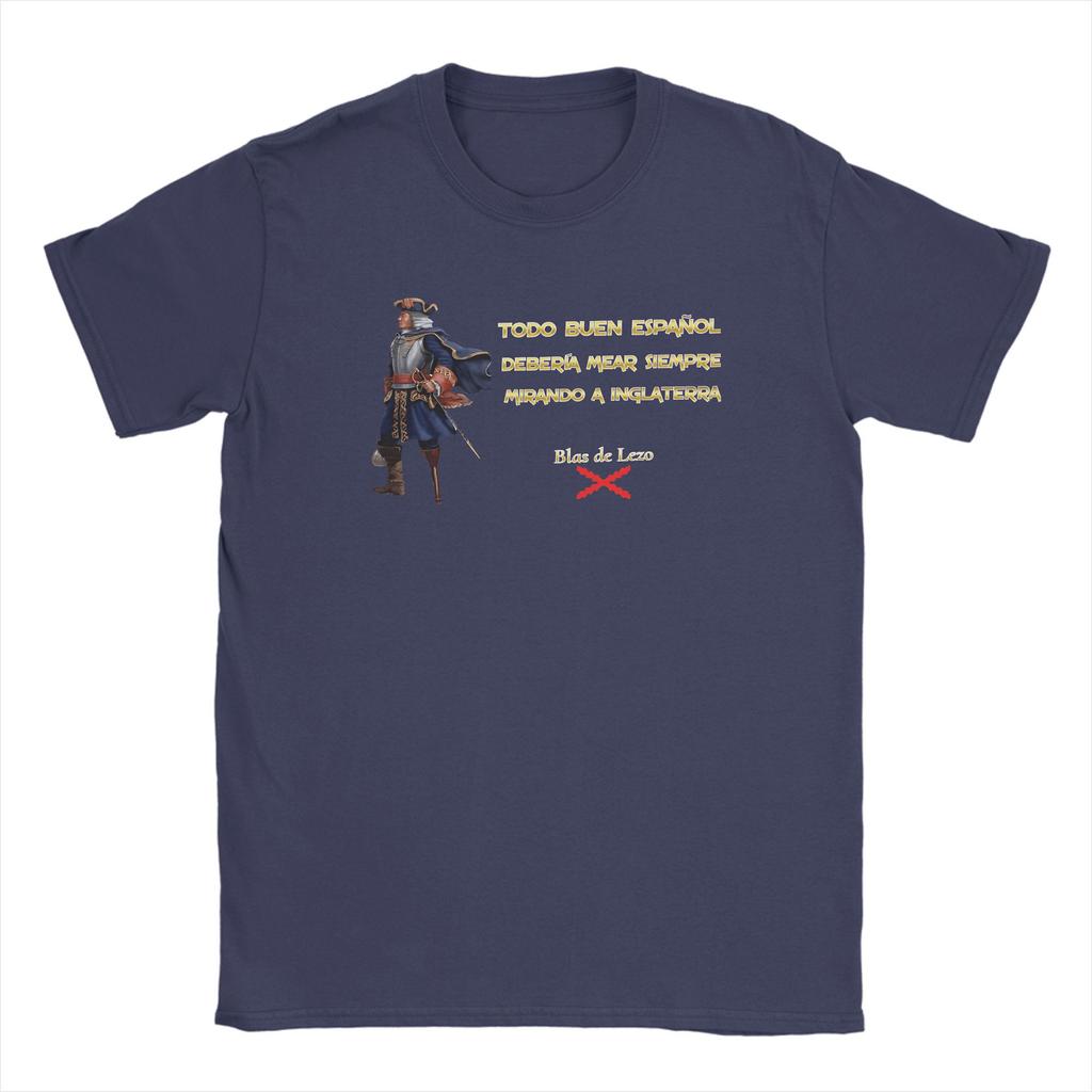 Blas De Lezo Frase T Shirt Men Cotton Vintage T-Shirts Crew Neck Tee Shirt Short Sleeve Clothes Graphic Printed