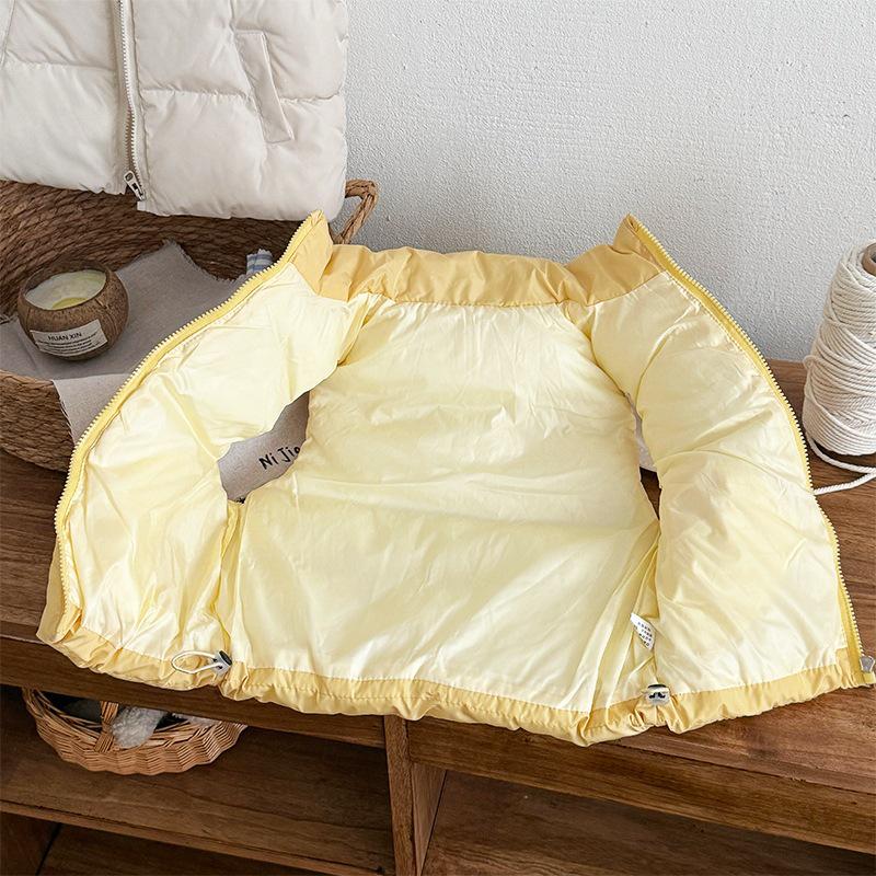 2026 Kinder Herbst/Winter Gepolsterte Weste mit Stehkragen für Jungen & Mädchen - Warmes Schulterumhang-Design