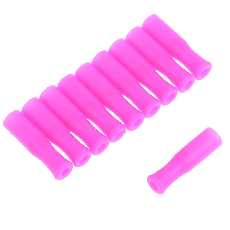 10/20Pcs Straw Tip Cover Food Grade Silicone Cover Caps Reusable Anti Burn Protector Party Supplies Accessories