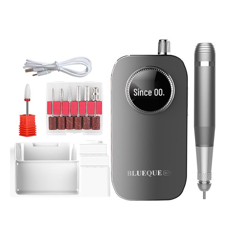 

Portable Rechargeable 45000RPM Nail Art Grinder and Polisher сірий колір