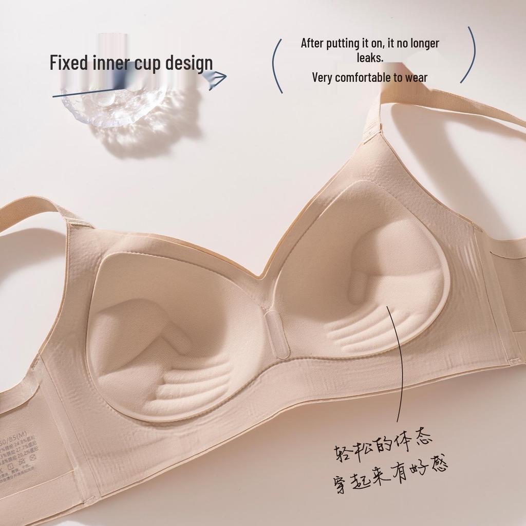 Wireless Push-up Bra with Palm Cup Support, Side Control & Beautiful Back Design for Women
