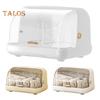 Baby Bottle Drying Rack with Cover 360-Degree Sealing Kitchen Cabinet Organizer Bottle Holder for Valves Straws Nipples Space-Saving Countertop Dryer