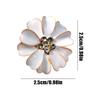 Button Covers Decoration Rhinestone Clip Flower Shaped Button Covers For Jeans For Sewing Jeans Dress Fabric Blouse Clothing