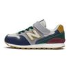New Balance Scarpe da Corsa Basse Nb 996 Sneakers Bambino Blu Navy Verde YV996JO3
