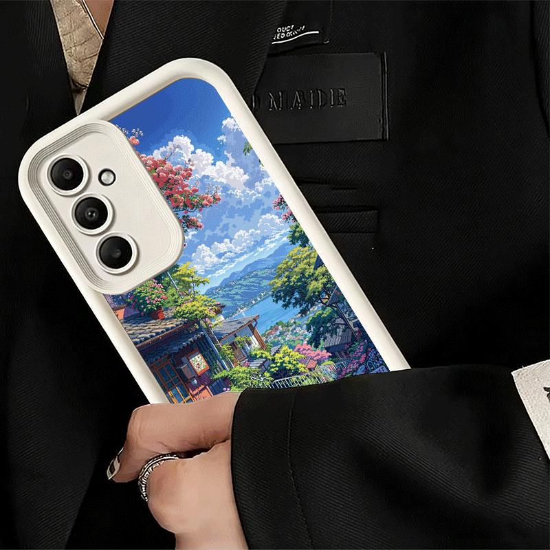 Anime Aesthetic Scenery Soft Phone Case for Samsung Galaxy A17 A16 A26 A36 A56 A15 A25 A35 A55 A14 A24 A34 A54 A13 A23 A33 A53 A