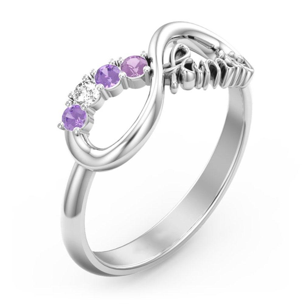 New Letter "family" Silver Color Ring for Women Delicate Finger Accessories Anniversary Gift Daily Wear Party Fashion Jewelry