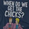 Beavis & Butthead Mens When Do We Get The Chicks? T-Shirt
