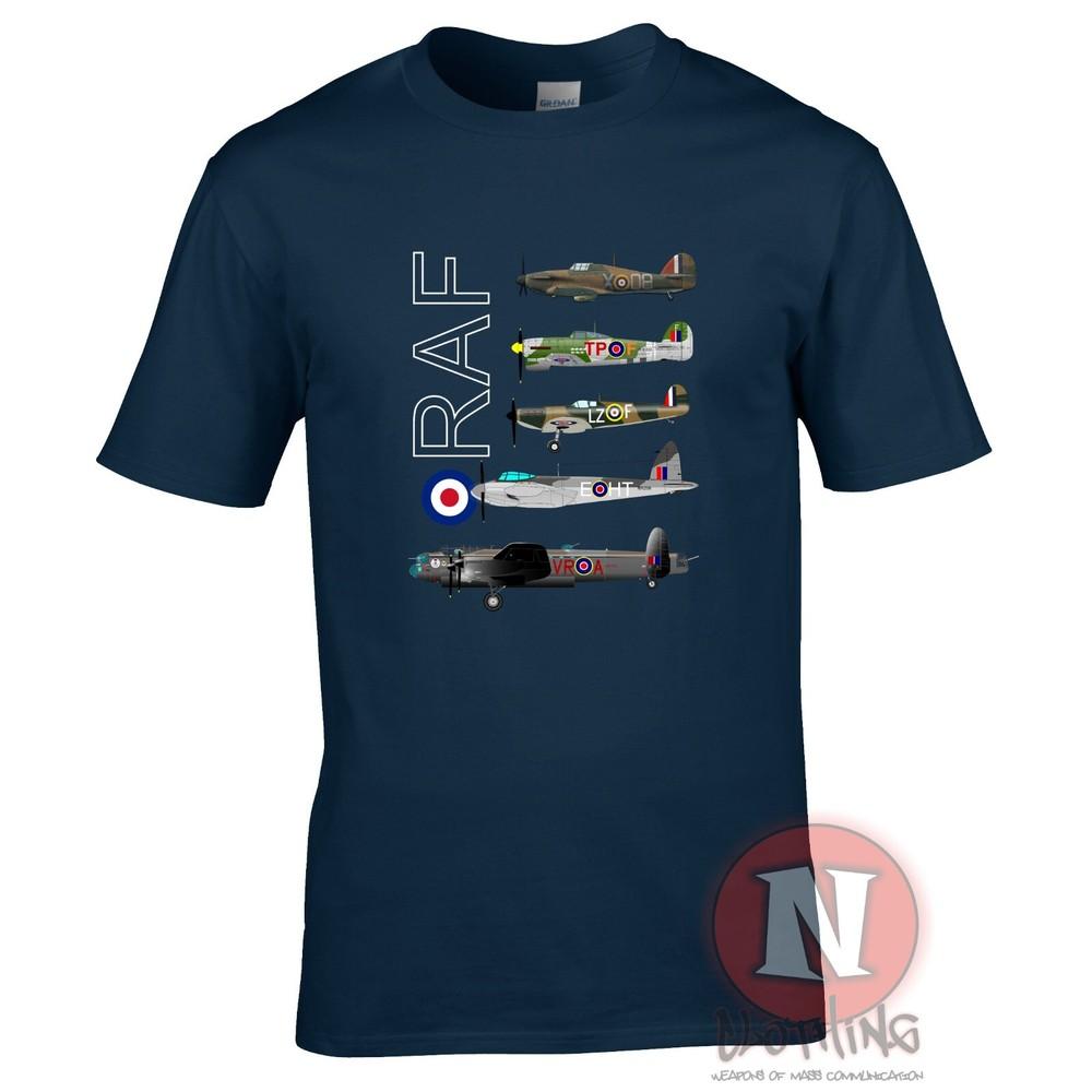 Raf Ww2 Aircraft TShirt Spitfire Lancaster Typhoon Hurricane Mosquito S