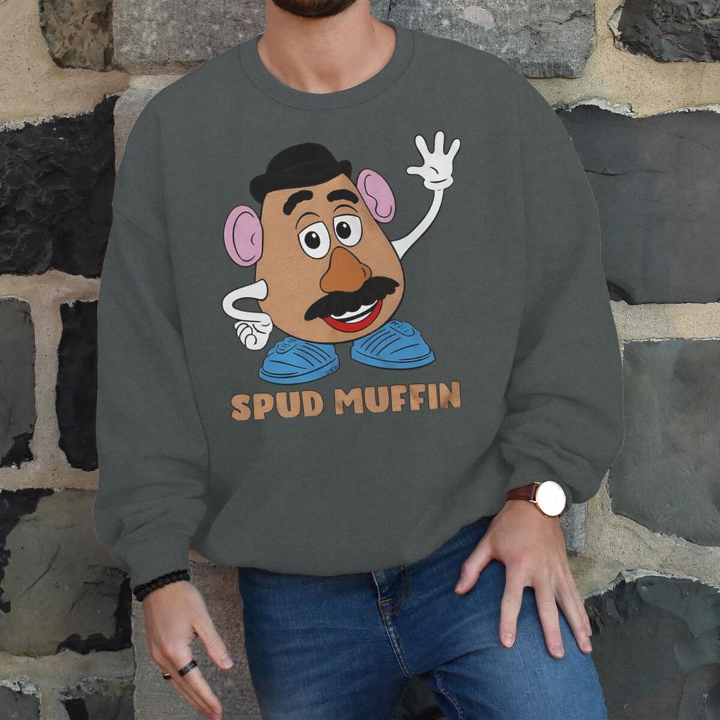 Cartoon Spud Muffin Sweet Potato Print Sweatshirt New Men Women Happy Valentine Gifts Long Sleeve Fashion Couple Pullover