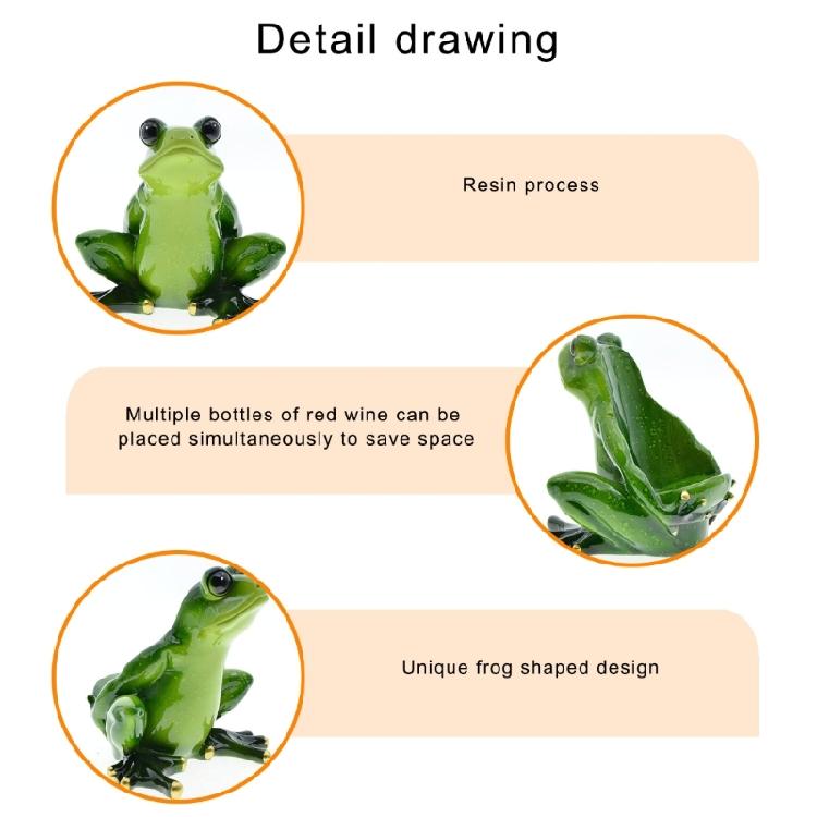 Creative Frogs Themed Wine Bottle Holder Versatile Frogs Wine Bottle Stand for Elegant Presentation in Restaurant