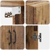 Wall Mounted Cabinet In Reclaimed Wood Look 59 X 31 X 60 Cm Particleboard