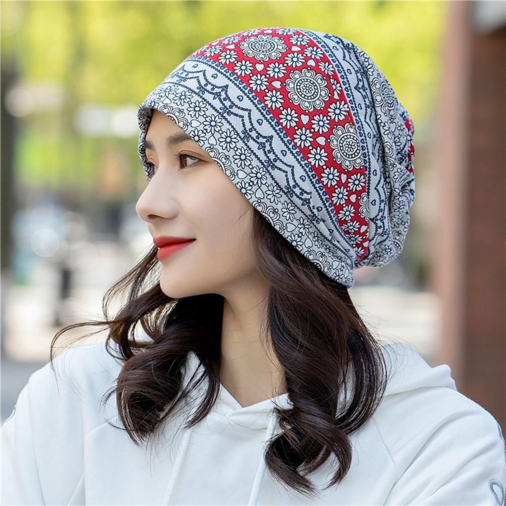 Printed Bonnets Bohemian Pullover Cap Skullies And Beanies Soft Beanies Caps For Fashion Accessory Gifts Casual Outfits