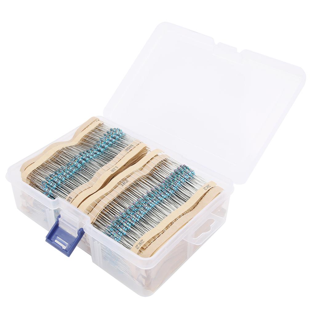 3120Pcs Metal Film Resistor Kit 156 Values Protection Assorted Set Electronic Components 1 4W