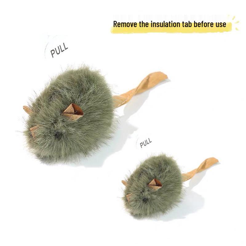 Intelligent Ljus & Ljud Plysch Musleksak för Katter