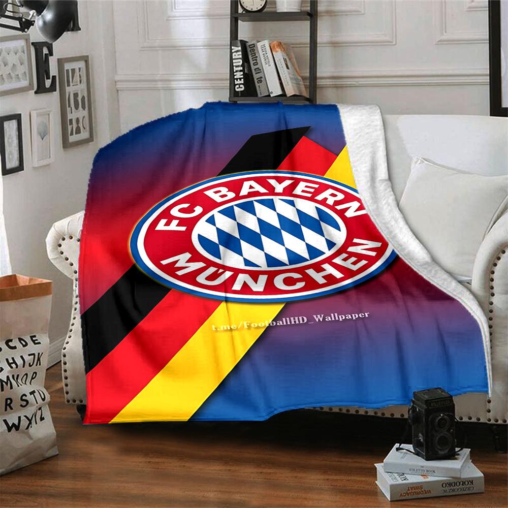 Bayern Munich Crest Blankets Flannel Printed Breathable Warm Throw Blanket for Home Office Bedspreads 0708a120