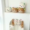 Rilakkuma Car Headrest Neck Pillow Kawaii San-X Rilakkuma Plush Car Neck Support Cushion Seat Belt Cover Car Accessories Girl