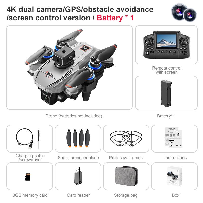 NEW K812MAX Drone: HD Aerial Photography Quadcopter with GPS Positioning & Screen Control