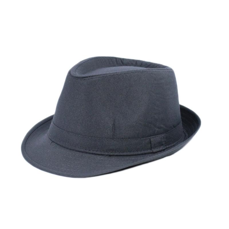 Cappelli Fedora Estivi per Uomo Mezza Età Cappellino Lino Panama Monocolore Jazz Cappello Cowboy Uomo Donna Festa Britannica Cappello da Sole