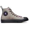 Converse Chuck Taylor All Star 1970s Fashion Versatile High-Top Goat Leather Canvas Shoes Unisex Sneakers Gray Black 172500C