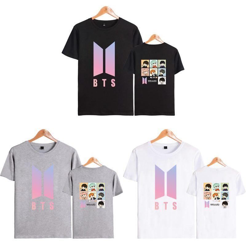 BtsGrafisk Tryckt Modal T-shirt Oversized Streetwear Skjorta För Kpop-fans Sommar Casual