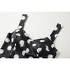 Sommer Frauen Vintage Polka Dot Print Spaghetti Strap Lange Midi Party Kleider