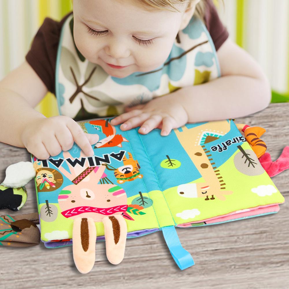 Aipinqi Tear-Resistant Baby Cloth Book: Tail, Crinkle Paper, and Quiet Book for Infant Early Education.