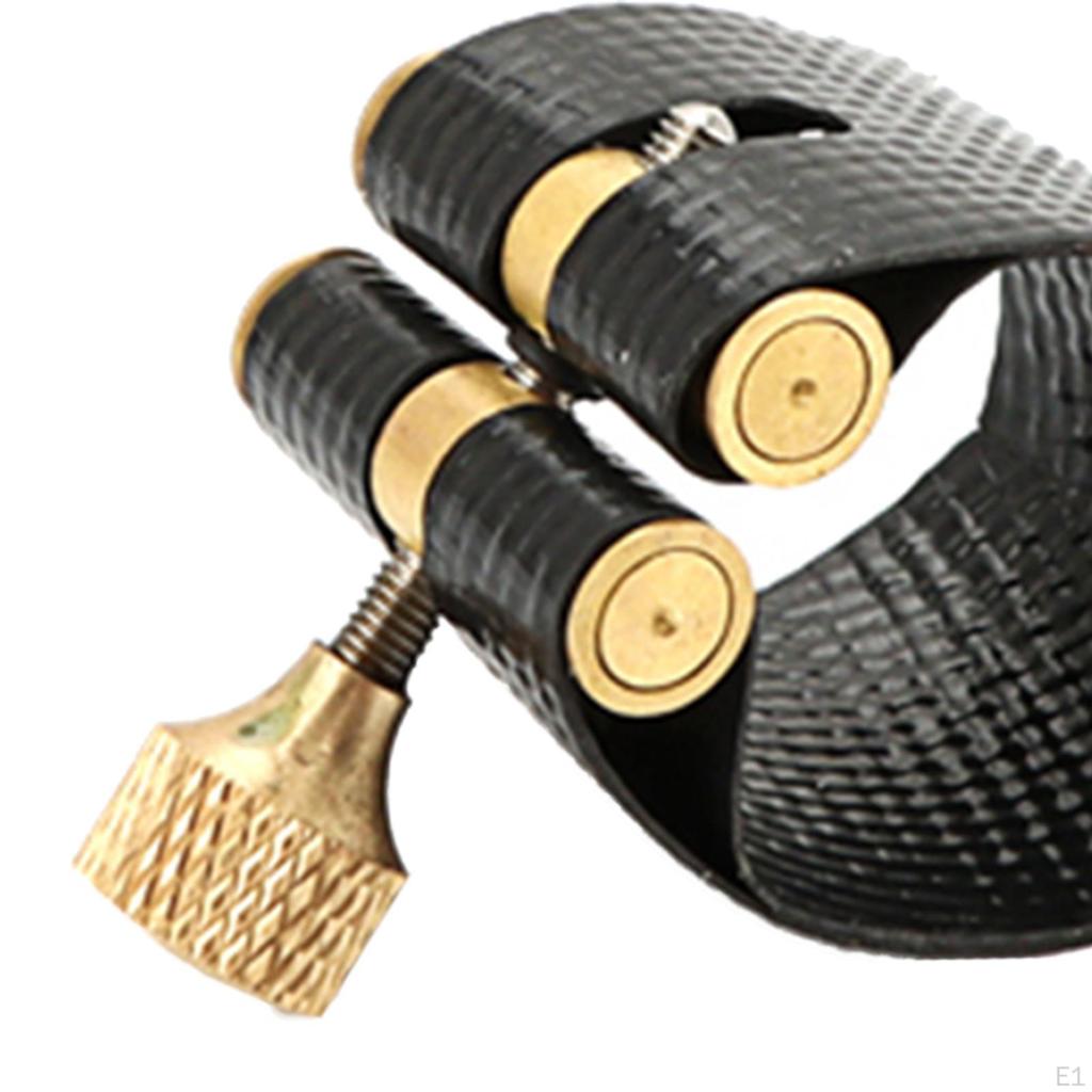 Alto Sax Artificial Leather Ligature Fastener for Sax, Clarinet ,Saxophone Accessory