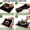1-15PCS Washable Gas Stove Protector Pad Reusable Non-Toxic High Heat Resistant Oil Stain Proof Easy Clean Kitchen Mat