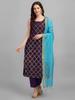 Indian Pakistani Designer Kurta Pant Dupatta Set Bollywood Top Tunic Kurti Salwar Kameez