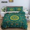 Ethnic Bohemian Mandala Duvet Cover King Queen European Flowers Vintage Bedding Set Geometric Retro Style Polyester Quilt Cover