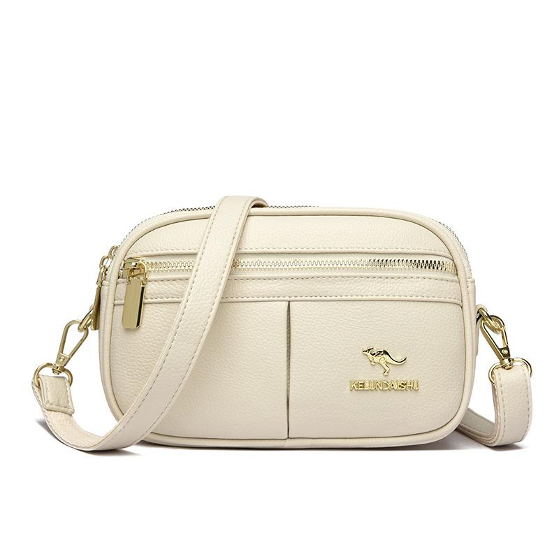 

Crossbody Phone Bag, Women s Single-shoulder Bag, Simple and Elegant, Middle-aged Mom s Small Square Bag бежевий