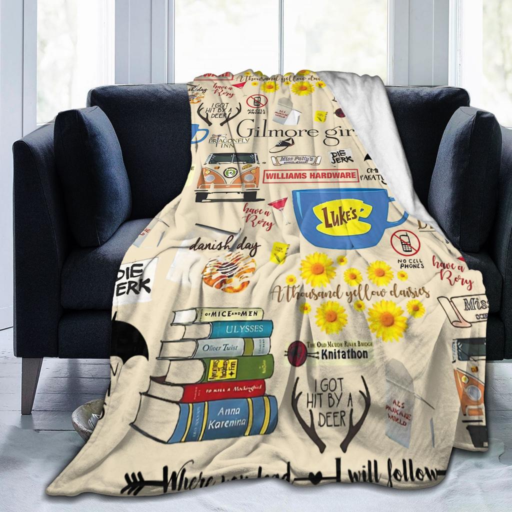 Gilmore Girls Blanket Flannel Winter Portable Ultra-Soft Throw Blanket for Bed Bedroom Rug Piece
