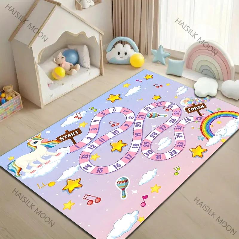 

6 Style Children s Number Games Pattern Cartoon Carpet for Living Room Bedroom Bedside Floor Mat Child Playing Mat Area Rug 40cm x 60cm